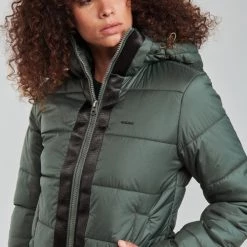 Vêtements Femme Doudounes G-Star Raw MEEFIC HDD PDD JACKET WMN Gris / Vert -Manteaux Soldes Magasin 20099929 500 E