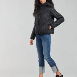 Vêtements Femme Doudounes G-Star Raw MEEFIC VERTICAL QUILTED JACKET Noir -Manteaux Soldes Magasin 20099931 500 C