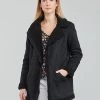 Vêtements Femme Manteaux Le Temps des Cerises ORCHY Noir -Manteaux Soldes Magasin 20100356 500 B