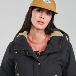 Vêtements Femme Parkas Volcom WALK ON BY 5K PARKA Noir -Manteaux Soldes Magasin 20110807 500 E