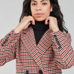 Vêtements Femme Manteaux Betty London PIVENE Noir / Rouge 11 Vêtements Femme Manteaux Betty London PIVENE Noir / Rouge -Manteaux Soldes Magasin 20111890 500 E