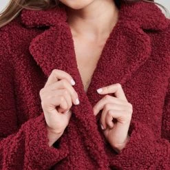 Vêtements Femme Manteaux Noisy May NMGABI Bordeaux -Manteaux Soldes Magasin 20143806 500 E