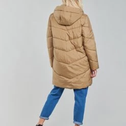 Vêtements Femme Manteaux Vila VIADAYA Camel -Manteaux Soldes Magasin 20159027 500 D
