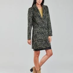 Vêtements Femme Manteaux Vila VILEOVITA Marron -Manteaux Soldes Magasin 20159036 500 C