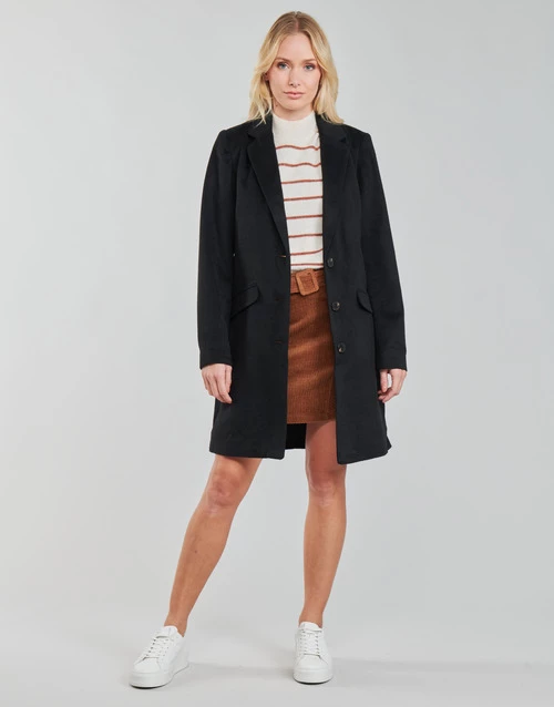 Vêtements Femme Manteaux Vila VILEOVITA Noir 2 Vêtements Femme Manteaux Vila VILEOVITA Noir
