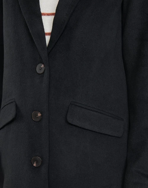 Vêtements Femme Manteaux Vila VILEOVITA Noir 6 Vêtements Femme Manteaux Vila VILEOVITA Noir – Image 5