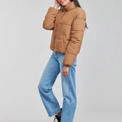 Vêtements Femme Doudounes JDY JDYNEWERICA Camel -Manteaux Soldes Magasin 20406019 500 C