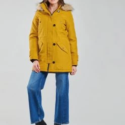 Vêtements Femme Parkas Vero Moda VMEXCURSIONEXPEDITION Moutarde -Manteaux Soldes Magasin 20411012 500 C