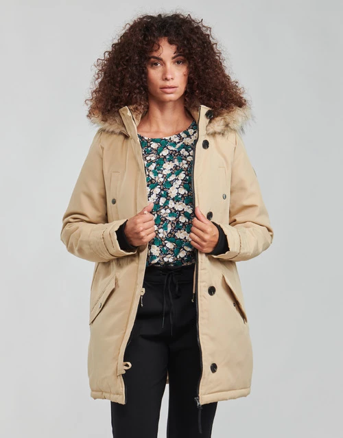 Vêtements Femme Parkas Vero Moda VMEXCURSIONEXPEDITION Beige 3 Vêtements Femme Parkas Vero Moda VMEXCURSIONEXPEDITION Beige