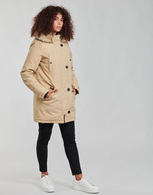 Vêtements Femme Parkas Vero Moda VMEXCURSIONEXPEDITION Beige 5 Vêtements Femme Parkas Vero Moda VMEXCURSIONEXPEDITION Beige – Image 3