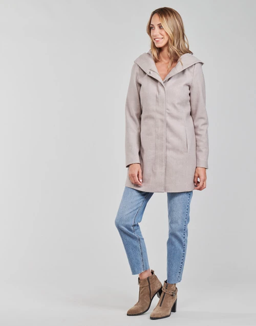 Vêtements Femme Manteaux Vero Moda VMDAFNEDORA Beige 5 Vêtements Femme Manteaux Vero Moda VMDAFNEDORA Beige – Image 3