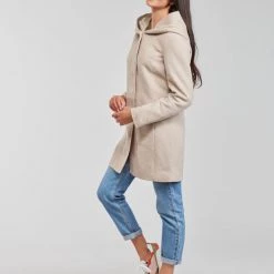 Vêtements Femme Manteaux Only ONLSEDONA Beige -Manteaux Soldes Magasin 20417115 500 C