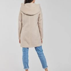 Vêtements Femme Manteaux Only ONLSEDONA Beige -Manteaux Soldes Magasin 20417115 500 D