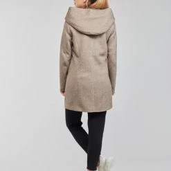 Vêtements Femme Manteaux Only ONLSEDONA Marron -Manteaux Soldes Magasin 20417117 500 D