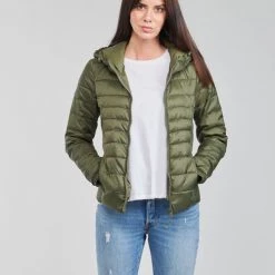 Vêtements Femme Doudounes Only ONLTAHOE Kaki -Manteaux Soldes Magasin 20417121 500 B