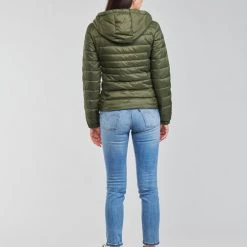 Vêtements Femme Doudounes Only ONLTAHOE Kaki -Manteaux Soldes Magasin 20417121 500 D