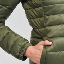 Vêtements Femme Doudounes Only ONLTAHOE Kaki -Manteaux Soldes Magasin 20417121 500 E