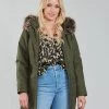 Vêtements Femme Parkas Only ONLKATY Kaki -Manteaux Soldes Magasin 20417123 500 B
