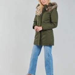 Vêtements Femme Parkas Only ONLKATY Kaki -Manteaux Soldes Magasin 20417123 500 C