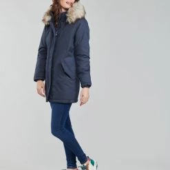 Vêtements Femme Parkas Only ONLKATY Marine 9 Vêtements Femme Parkas Only ONLKATY Marine -Manteaux Soldes Magasin 20417124 500 C