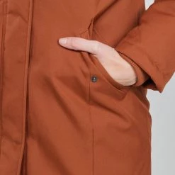 Vêtements Femme Parkas Only ONLKATY Brique -Manteaux Soldes Magasin 20417125 500 E