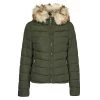 Vêtements Femme Doudounes Only ONLNEWELLAN Kaki -Manteaux Soldes Magasin 20417130 500 A