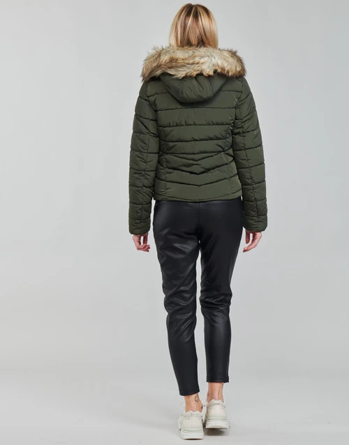 Vêtements Femme Doudounes Only ONLNEWELLAN Kaki 6 Vêtements Femme Doudounes Only ONLNEWELLAN Kaki – Image 4