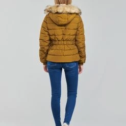 Vêtements Femme Doudounes Only ONLCAMILLA Marron -Manteaux Soldes Magasin 20417133 500 D