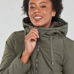 Vêtements Femme Doudounes Only ONLDOLLY Kaki -Manteaux Soldes Magasin 20417134 500 E