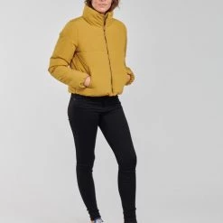Vêtements Femme Doudounes Only ONLDOLLY Moutarde -Manteaux Soldes Magasin 20417136 500 C