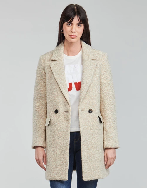 Vêtements Femme Manteaux Only ONLNEWALLY Beige 3 Vêtements Femme Manteaux Only ONLNEWALLY Beige