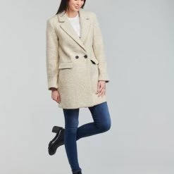 Vêtements Femme Manteaux Only ONLNEWALLY Beige 9 Vêtements Femme Manteaux Only ONLNEWALLY Beige -Manteaux Soldes Magasin 20417138 500 C