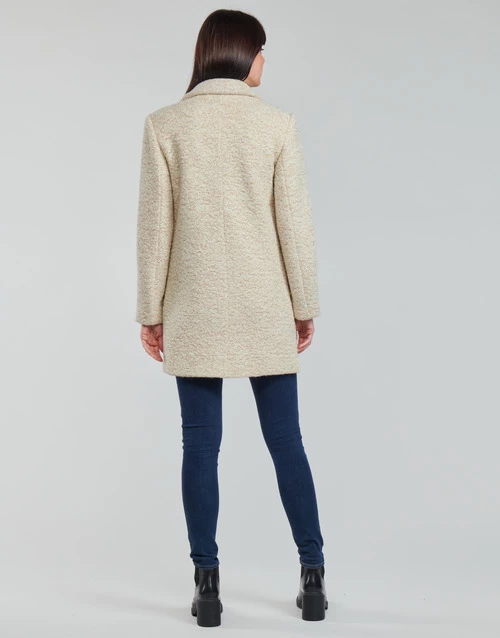Vêtements Femme Manteaux Only ONLNEWALLY Beige 6 Vêtements Femme Manteaux Only ONLNEWALLY Beige – Image 4