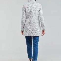 Vêtements Femme Manteaux Only ONLNEWSOPHIA Blanc -Manteaux Soldes Magasin 20417142 500 D