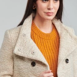 Vêtements Femme Manteaux Only ONLNEWSOPHIA Beige -Manteaux Soldes Magasin 20417143 500 E
