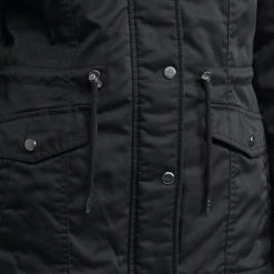 Vêtements Femme Parkas Only ONLKATIE Noir -Manteaux Soldes Magasin 20417164 500 E