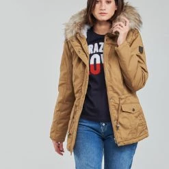 Vêtements Femme Parkas Only ONLKATIE Marron