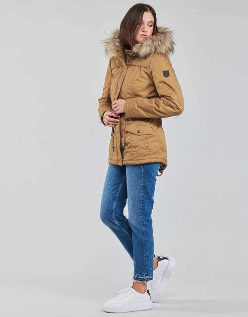 Vêtements Femme Parkas Only ONLKATIE Marron 5 Vêtements Femme Parkas Only ONLKATIE Marron – Image 3