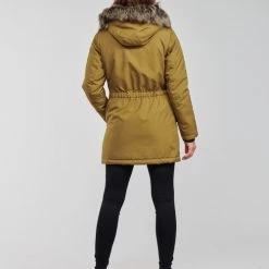 Vêtements Femme Parkas Only ONLIRIS Marron -Manteaux Soldes Magasin 20417168 500 D