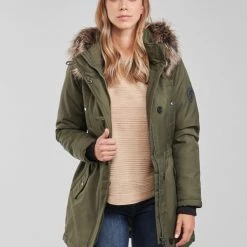 Vêtements Femme Parkas Only ONLIRIS Kaki
