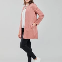 Vêtements Femme Manteaux Only ONLSOHO Rose -Manteaux Soldes Magasin 20417173 500 C