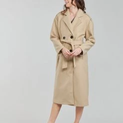 Vêtements Femme Trenchs Only ONLEMMA Beige -Manteaux Soldes Magasin 20417176 500 C