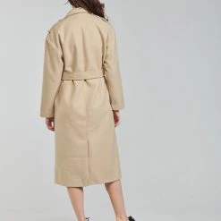 Vêtements Femme Trenchs Only ONLEMMA Beige -Manteaux Soldes Magasin 20417176 500 D