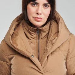 Vêtements Femme Doudounes Only ONLSYDNEY Marron -Manteaux Soldes Magasin 20417178 500 E