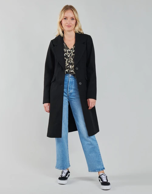 Vêtements Femme Manteaux Only ONLLOUIE Noir 3 Vêtements Femme Manteaux Only ONLLOUIE Noir