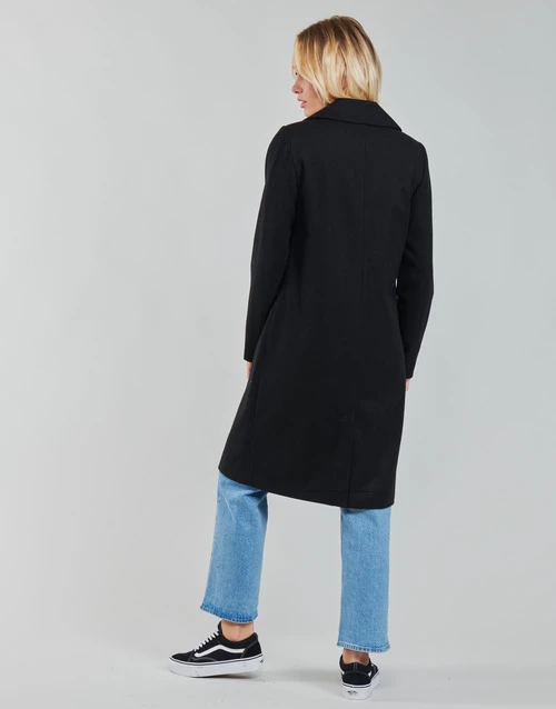 Vêtements Femme Manteaux Only ONLLOUIE Noir 6 Vêtements Femme Manteaux Only ONLLOUIE Noir – Image 4