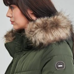 Vêtements Femme Doudounes Only ONLNEWROONA Kaki -Manteaux Soldes Magasin 20417188 500 E