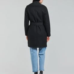 Vêtements Femme Manteaux Only ONLMARIE Noir -Manteaux Soldes Magasin 20417189 500 D