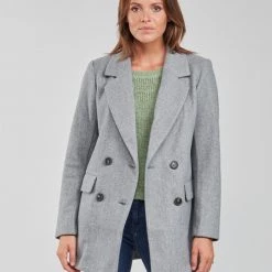 Vêtements Femme Manteaux Only ONLVICTORIA Gris