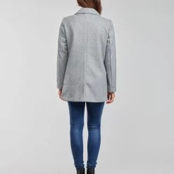 Vêtements Femme Manteaux Only ONLVICTORIA Gris -Manteaux Soldes Magasin 20417192 500 D